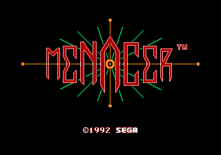Menacer 6-Game Cartridge Title Screen